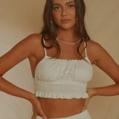 Spring Melodies Top - White -Outfityo Sales 7cb822ffe21f45fc9cf87fb2e857e1ad scaled