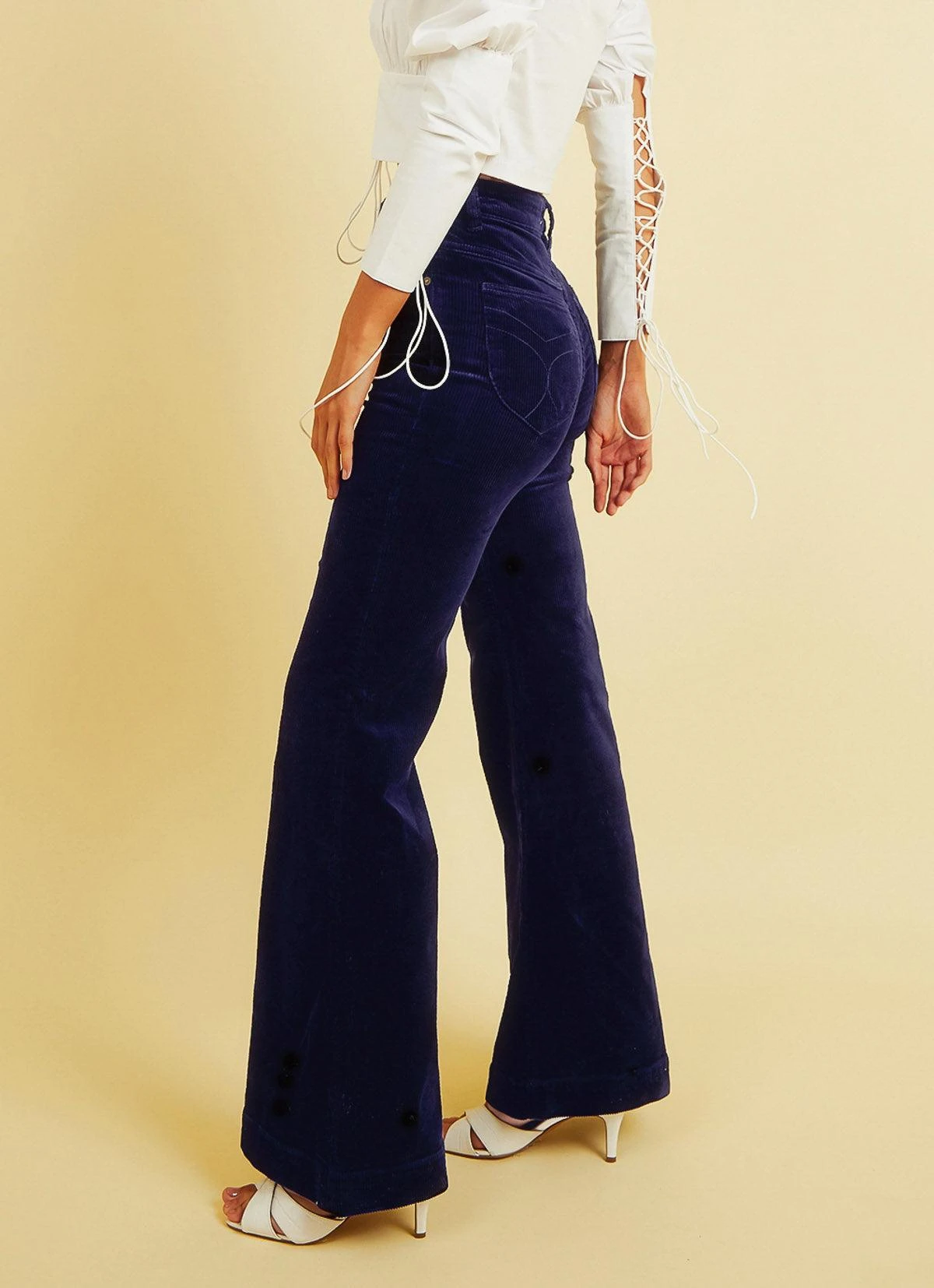 Eastcoast Flare Pants - Midnight Cord 5 Eastcoast Flare Pants - Midnight Cord - Image 5
