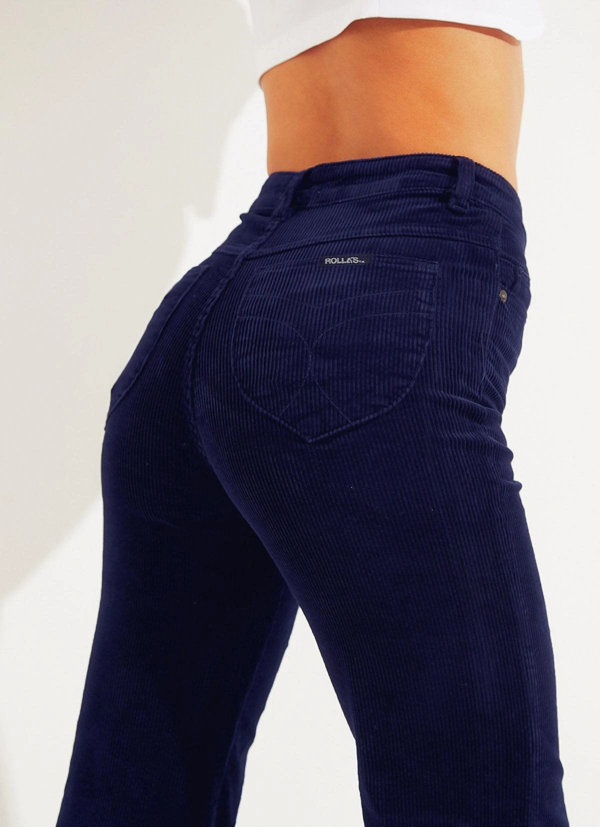 Eastcoast Flare Pants - Midnight Cord 2 Eastcoast Flare Pants - Midnight Cord - Image 2