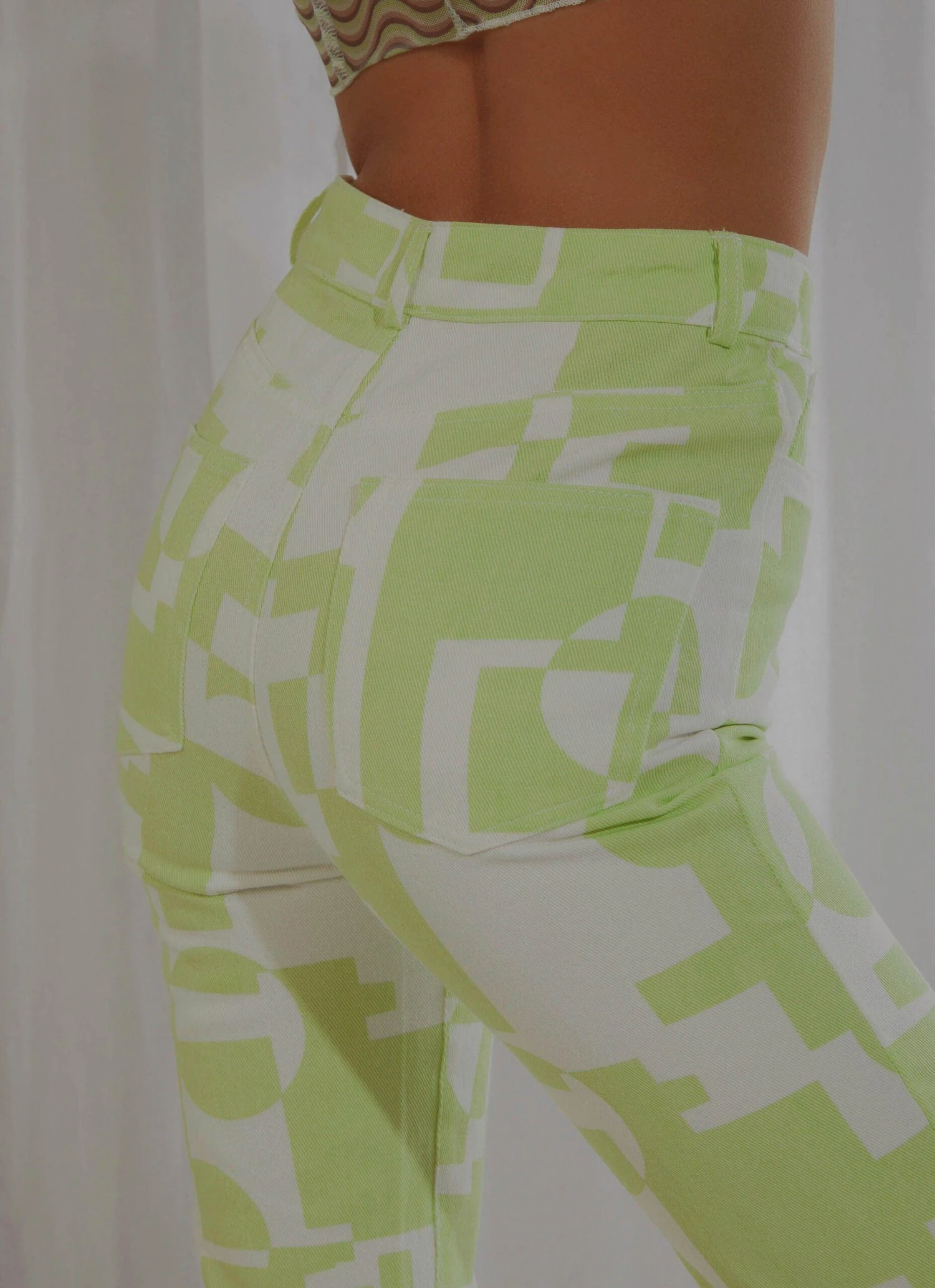Electric Avenue Pants - Lime 2 Electric Avenue Pants - Lime - Image 2