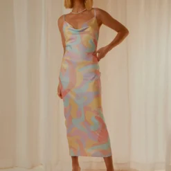 Art Films Cowl Maxi Dress - Pastel Wave -Outfityo Sales 8508e295c5d249c89fc7b0db128e699e scaled