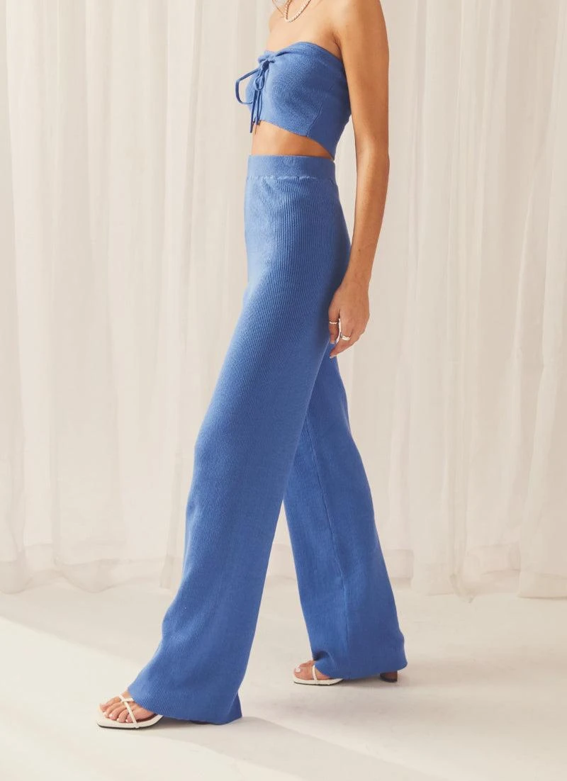 Deep Water Knit Pants - Sky Blue 4 Deep Water Knit Pants - Sky Blue - Image 4