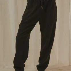 Afends Kat Waffle Sweat Pant - Black