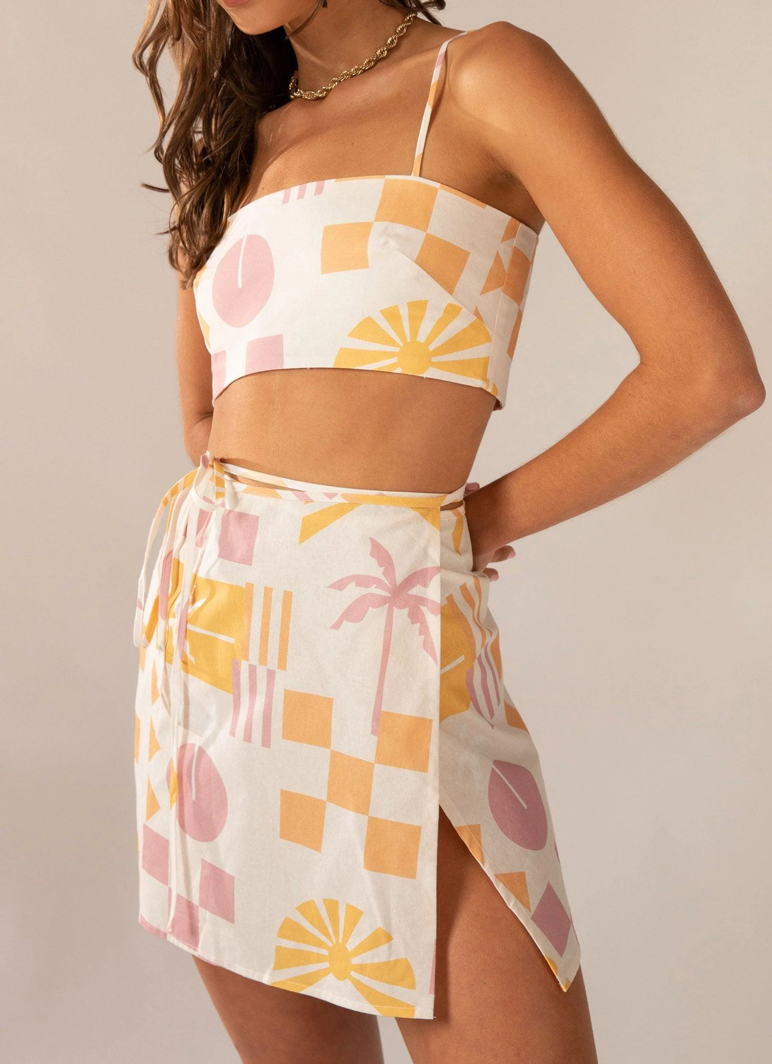 Sitting In The Sun Crop Top - Under The Palms 2 Sitting In The Sun Crop Top - Under The Palms - Image 2