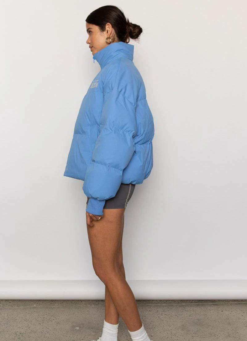 The Slopes Puffer Jacket - Azure 4 The Slopes Puffer Jacket - Azure - Image 4