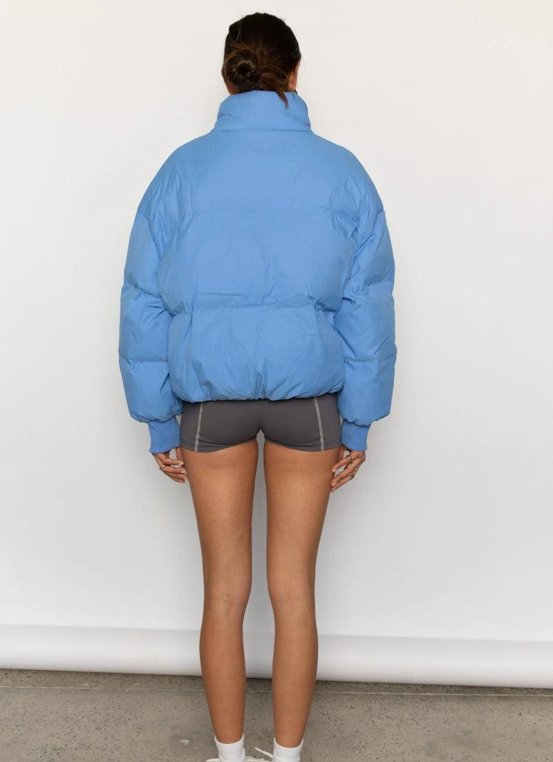 The Slopes Puffer Jacket - Azure 5 The Slopes Puffer Jacket - Azure - Image 5
