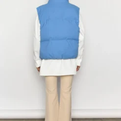 Cold And Cool Puffer Vest - Azure -Outfityo Sales ApresSki WebCrops 41