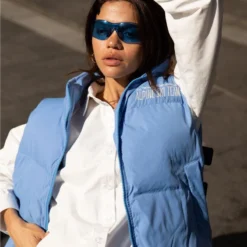 Cold And Cool Puffer Vest - Azure -Outfityo Sales ApresSki WebCrops 44