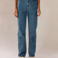 Lee High Straight Jean - 80 Studio Blue -Outfityo Sales Leilani Ecom 94