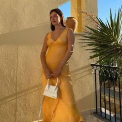 Loren Maxi Dress - Mango Shimmer