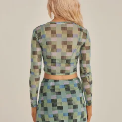 Nights In L.A Mesh Top - Techno Check -Outfityo Sales Nights In L.A Mesh Top Techno Check 4 scaled