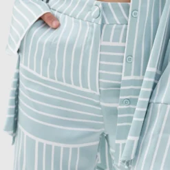 4TH & RECKLESS Norma Trouser - Sage Print -Outfityo Sales PM Norma 2 scaled