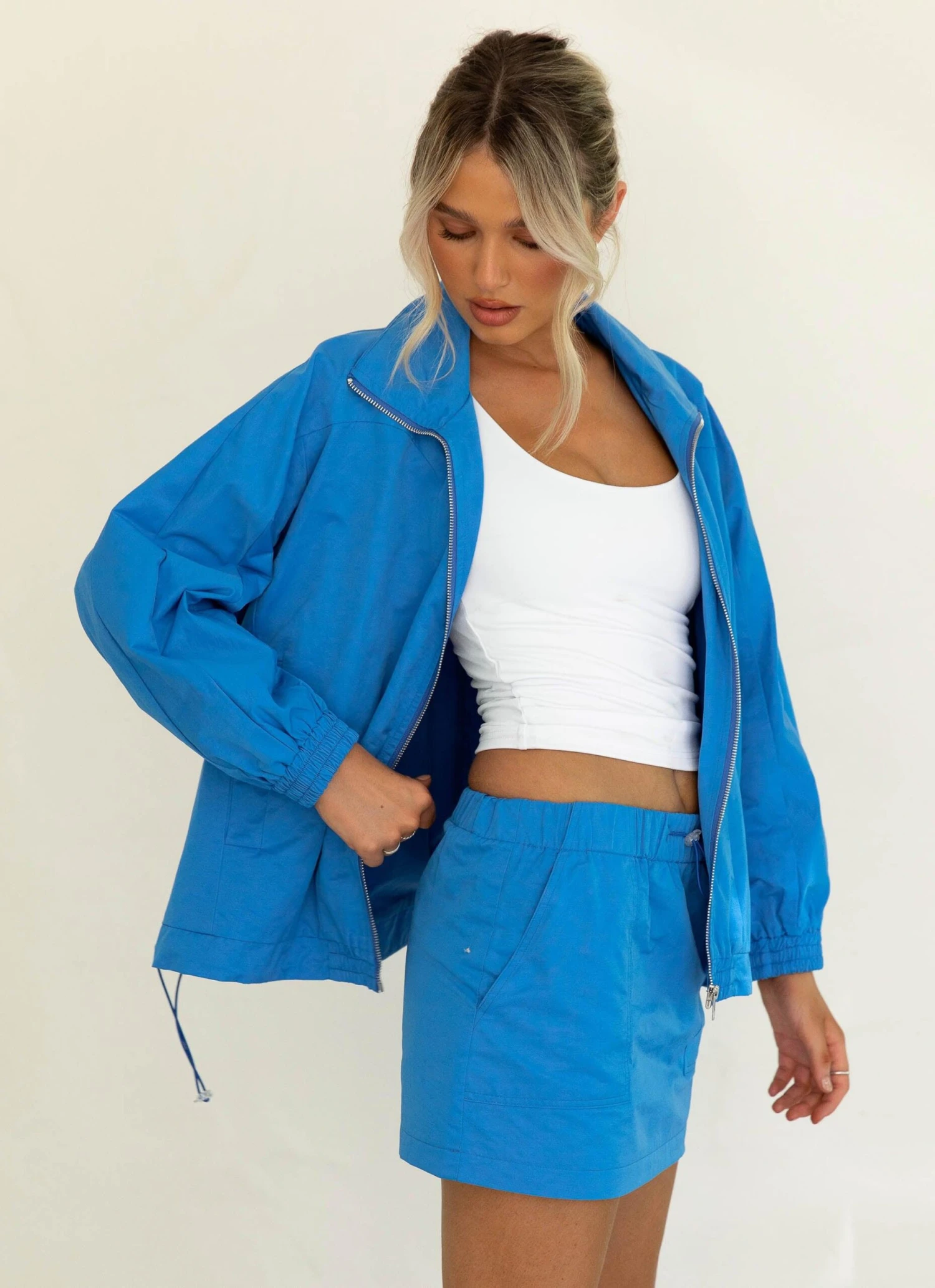 Park City Windbreaker Jacket - Electric Blue 1 Park City Windbreaker Jacket - Electric Blue