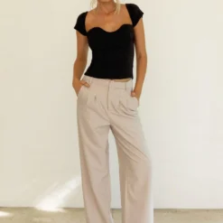 Magdalena Suit Pants - Stone