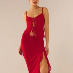 Bittersweet Mesh Cami Top - Red Rose -Outfityo Sales Peppermayo 240723 Kiana 12jpg 5fa7f216 337d 4994 acac b34eeac5c1bd scaled