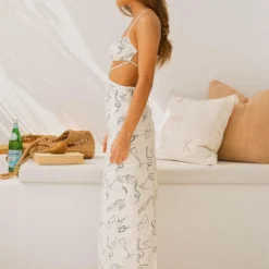 Limonada Linen Maxi Dress - Aperitivo -Outfityo Sales Peppermayo Aperitivo 14LimonadaMaxi