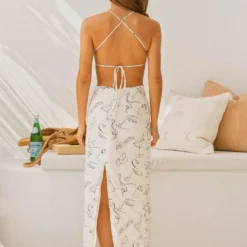 Limonada Linen Maxi Dress - Aperitivo -Outfityo Sales Peppermayo Aperitivo 15LimonadaMaxi