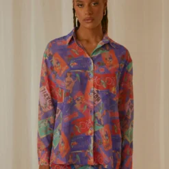 Paradise Found Sheer Shirt - Postcard Travels -Outfityo Sales Peppermayo Jenaya 7.2.22 P1 54 scaled
