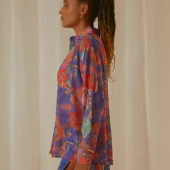 Paradise Found Sheer Shirt - Postcard Travels -Outfityo Sales Peppermayo Jenaya 7.2.22 P1 56 scaled