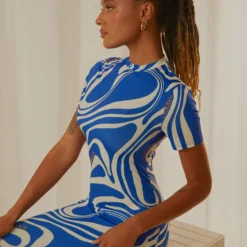 Into The City Mesh Maxi Dress - Cobalt Marble -Outfityo Sales Peppermayo Jenaya 7.2.22 P2 23 scaled