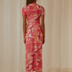 Into The City Mesh Maxi Dress - Candy Wave -Outfityo Sales Peppermayo Jenaya 7.2.22 P2 28 scaled