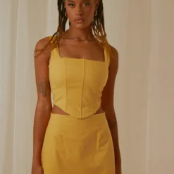 Pastel Skies Bustier Top - Mango 7 Pastel Skies Bustier Top - Mango -Outfityo Sales Peppermayo Jenaya 7.2.22 P2 36 scaled