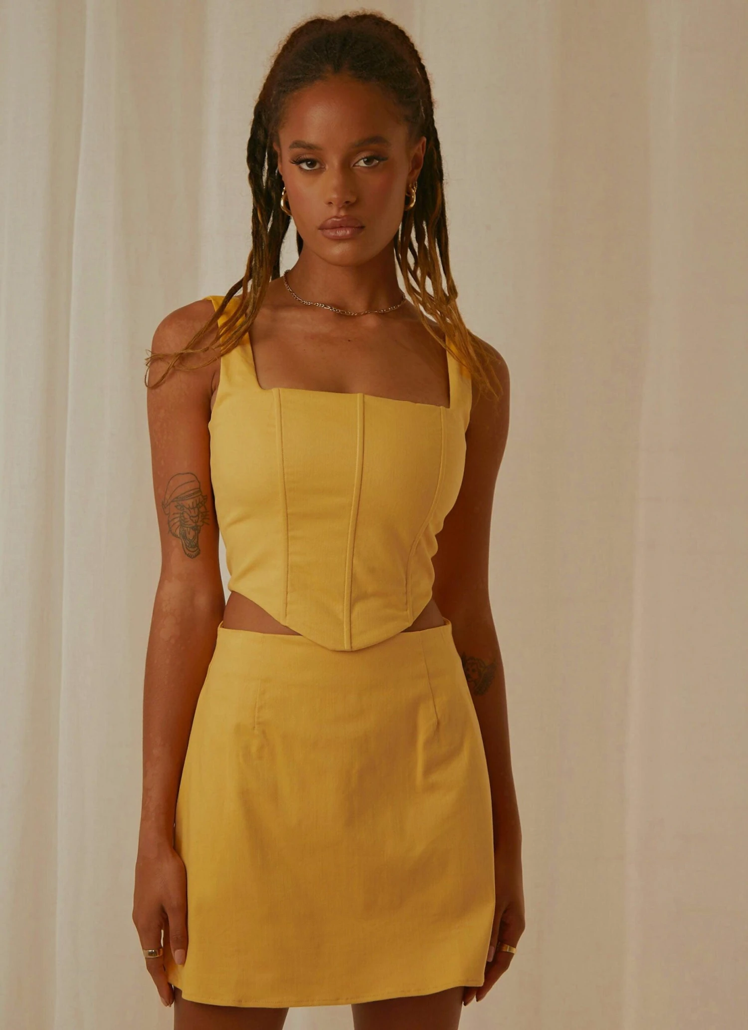 Pastel Skies Bustier Top - Mango 3 Pastel Skies Bustier Top - Mango - Image 3