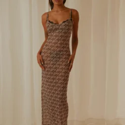 Girls Only Mesh Maxi Dress - Leopard -Outfityo Sales Peppermayo Jenaya 7.2.22 P3 1 scaled