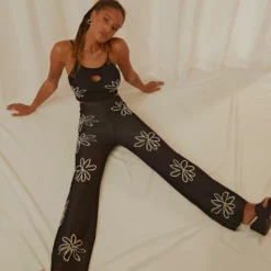 Floral Takeover Knit Pants - Black -Outfityo Sales Peppermayo Jenaya 7.2.22 P3 51 scaled
