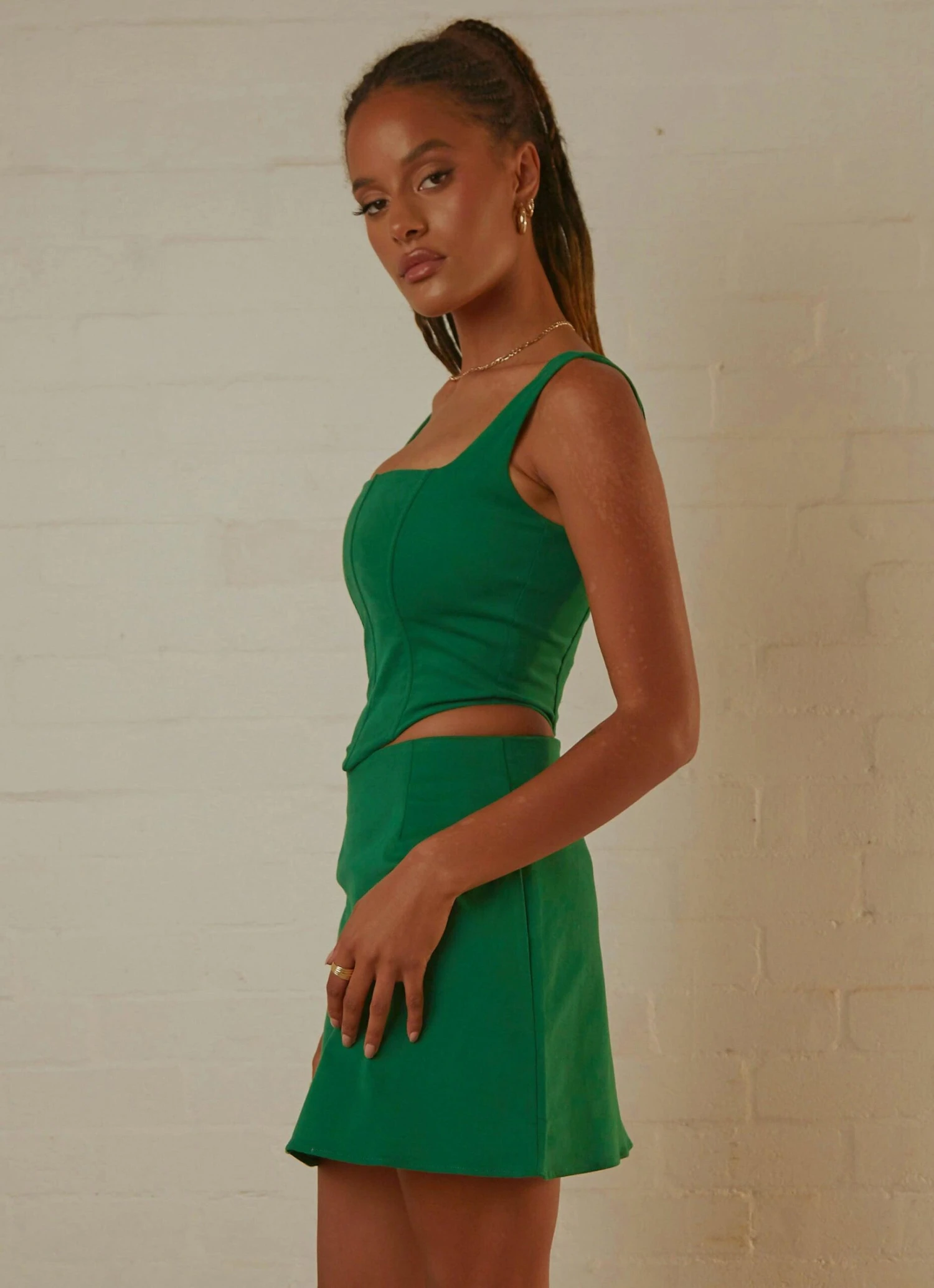 Pastel Skies Bustier Top - Jade Green 4 Pastel Skies Bustier Top - Jade Green - Image 4