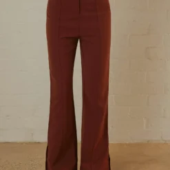 4TH & RECKLESS Elita Trouser - Chestnut Brown -Outfityo Sales Peppermayo Jenaya 7.2.22 P6 12 scaled