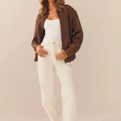 Lee High Baggy Jean - Organic White