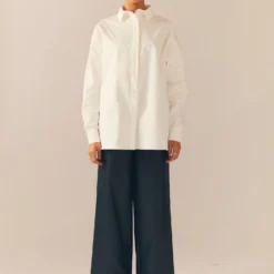 Glacier Oversized Shirt - White -Outfityo Sales Peppermayo Kiana 1.12.22 58 scaled