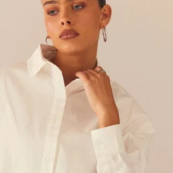 Glacier Oversized Shirt - White -Outfityo Sales Peppermayo Kiana 1.12.22 62 scaled