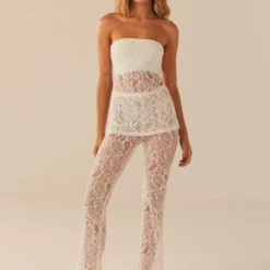 Sweet Fantasy Lace Pant - Ice