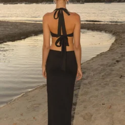 Your First Choice Ring Maxi Dress - Onyx -Outfityo Sales Peppermayo NYE YourFirstChoice Dress 3 scaled