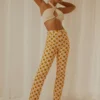 Pina Colada Pants - Fruit Checkers