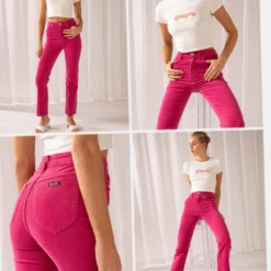 Original Straight Jean - Magenta Cord