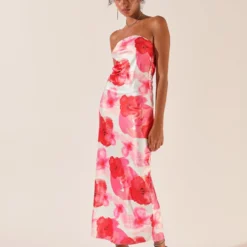 Love Me More Maxi Dress - Pink Rose
