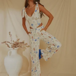 Isola Linen Pants - Santorini