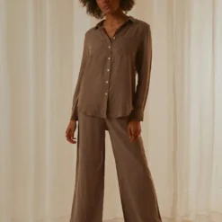 Gia Cupro Shirt - Ash -Outfityo Sales a7efd26192a84f01a6e82918b772a76d scaled