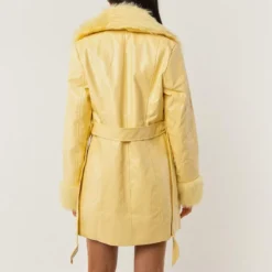 Songs Of Sunshine PU Coat - Sunshine Yellow -Outfityo Sales a985b01a0f404130870fdeef816b4223