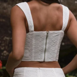 Good Luck Charm Broderie Bustier - Whisper White -Outfityo Sales ab5c467006654fa09bf15197dcb01d03 scaled
