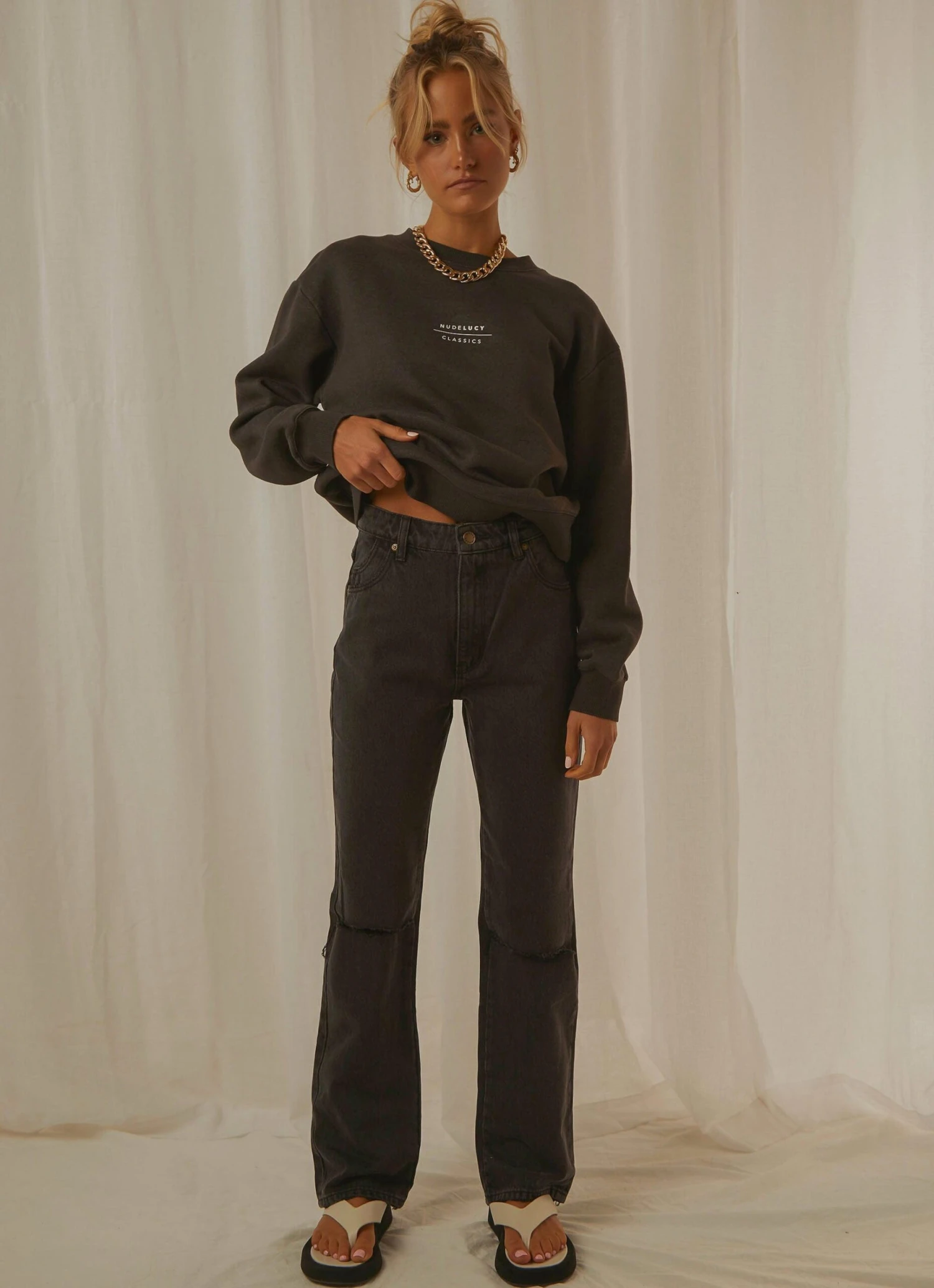 Original Straight Jean - Stone Black 1 Original Straight Jean - Stone Black