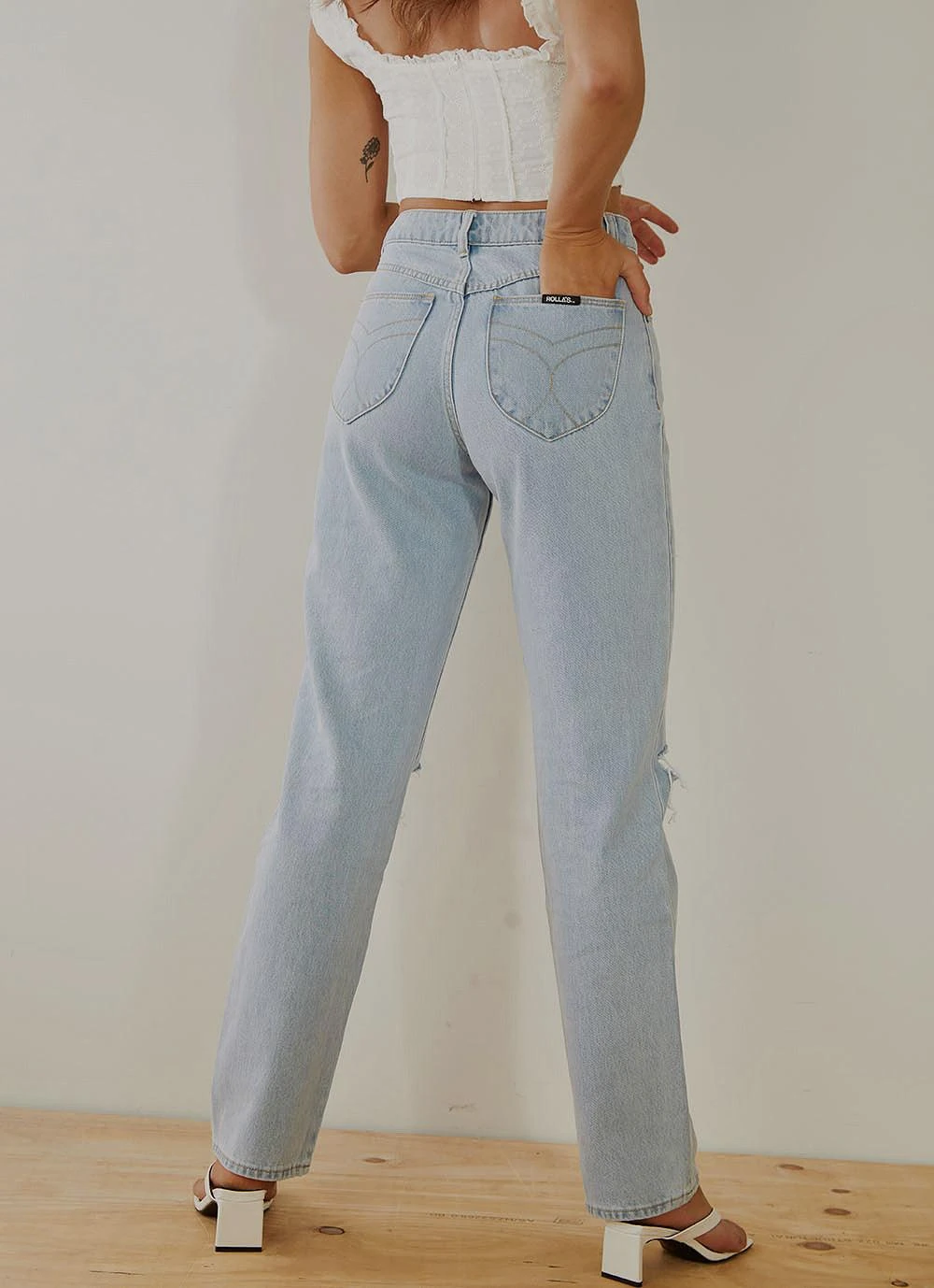 Classic Straight Jeans - Nina Worn Organic 5 Classic Straight Jeans - Nina Worn Organic - Image 5