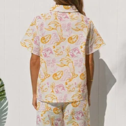 Entree Linen Short Sleeve Shirt - Oceanus -Outfityo Sales acfe12dd98a4471ea274740fa9a53ca0