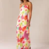 No Service Satin Maxi Dress - Blurred Blossom