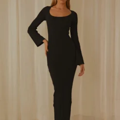 Tori Knit Maxi Dress - Black -Outfityo Sales b6a54314fc0a4f558a13f63992c860d8 scaled