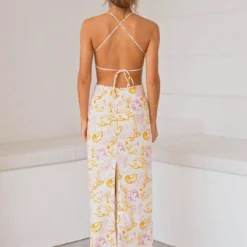 Limonada Linen Maxi Dress - Oceanus -Outfityo Sales ba7a6b3510344d0db651557b22c32b70