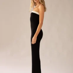 Hazey Knit Maxi Dress - Black -Outfityo Sales bbf874a6238a4ab6ba4713dd9a61564b